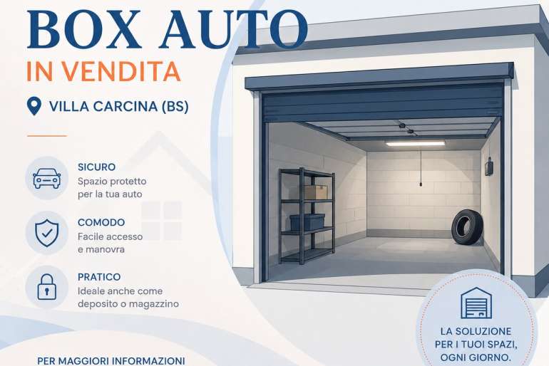 VENDESI COMODO BOX AUTO - VILLA CARCINA